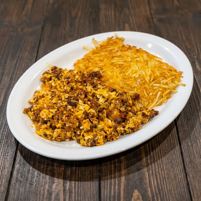 Huevos con Chorizo.